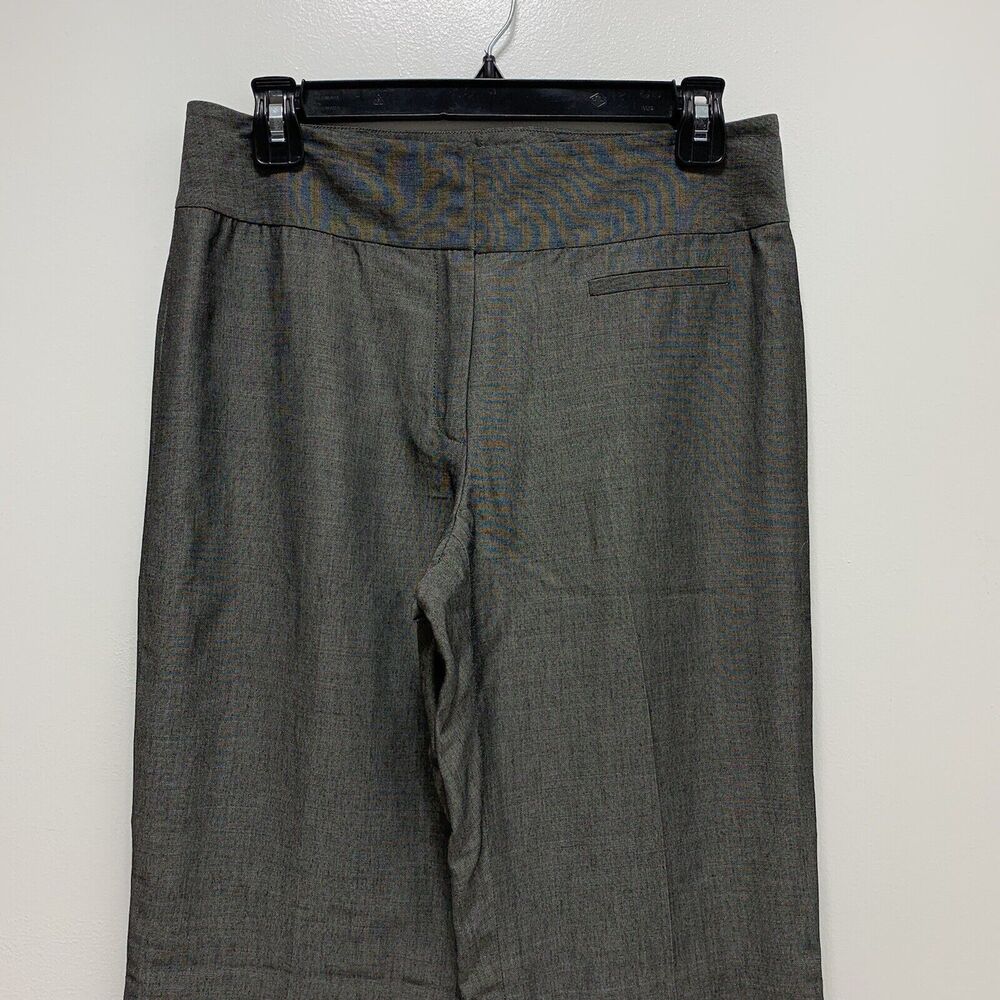 Etcetera gray Wool Mohair blend Lined Wide Bottom High Rise Dress Pants Sz 4 Exc - Picture 3 of 5